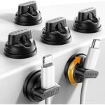 $6.29 – 6-Count LISEN 360° Rotating Cord & Cable Holders (Magnetic/Adhesive, Black or White) from  + Free Shipping w/ Prime or on $35+