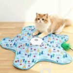 $4.04 – AQPU Rechargeable Automatic Cat Toy on Sale: 3-Mode Touch-Activated Interactive Toy with Random Motion, Concealed Feather & Squeaky Sound