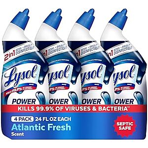 $6.19 – * | 4-Pk 24-Oz Lysol Power Clinging Gel Toilet Bowl Cleaner at Amazon ($1.55 each)
