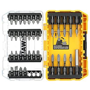 $9.98 – * | 35-Pc DeWALT ToughGrip Screwdriving Bit Set w/ Hard Case at Amazon