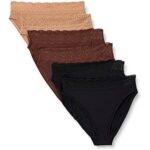 $2.47 – to $4.14 6-Pack Amazon Essentials Women’s Lace Trim High Waisted High Leg Panty