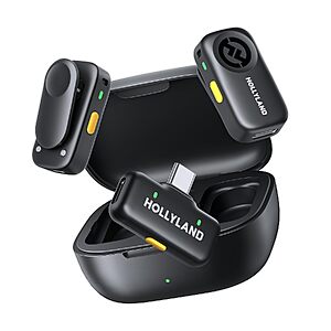 $29.24 – Hollyland LARK A2 Wireless Lavalier Microphone System (2TX + 1RX w/ Charging Case) on Sale for  + Free Shipping