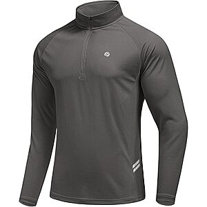 $9.00 – PINSPARK Men’s 1/4 Quarter Zip UPF 50+ Athletic Long Sleeve Pullover (Various Colors) – $9 + Free Shipping w/ Prime or on $35+