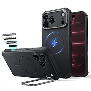 $17.99 – ESR Cyber Tough iPhone 18/17 Pro Max Case w/ Flex Stand (Black) –  + Free Shipping w/ Prime or on $35+