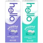 $8.02 – 2-Pack 4-Oz hello Whipped Fluoride Toothpaste (Mint & Peppermint) w/ S&S + Free Shipping w/ Prime or on $35+