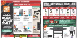 Official Home Depot 2026 Black Friday Ad: Deals Start Next Week, BOGO FREE, More
