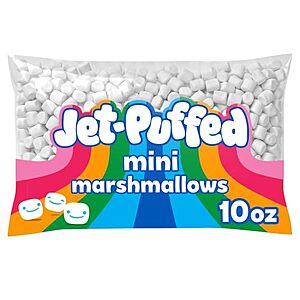 $0.85 – SnS, AC * | 10-Oz Jet-Puffed Mini Bite-Sized Marshmallows at Amazon