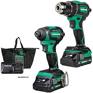 $129.00 – $129 | Metabo HPT 18V Cordless Brushless Drill Impact Driver, KC18DEXQB at Amazon