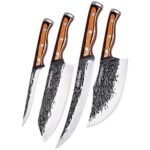 $23.53 – 4-Piece Naitesen Hand Forged Butcher Knife Set  + Free Shipping w/ Prime or on $35+