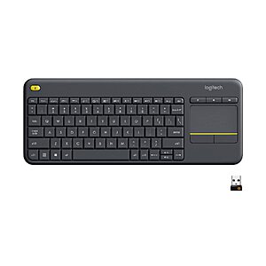 $27.03 – Logitech K400 Plus Wireless Touch TV Keyboard for PC-Connected TV – Black Now at Lowest Price Ever on Amazon