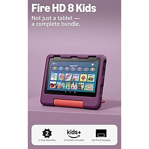 $64.99 – * | 32GB Amazon Fire HD 8″ Kids Tablet (2024 Release) at Amazon