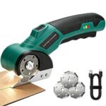 $9.99 – Longzhuo 4V 2000mAh Cordless Electric Scissors Carboard & Fabric Cutter w/ 3 Blades (Green) –  + Free Shipping w/ Prime or on $35+