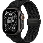 $4.99 – TreasureMax Stretchy Nylon Apple Watch Sport Band w/ Magnetic Clasp (38-49mm, Various Colors) –  + Free Shipping with Prime or on $35+