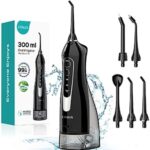$8.00 – COSLUS C20 300ml Cordless Rechargeable Water Dental Flosser (Black) – $8 + Free Shipping