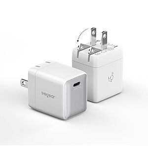 2-Pack Wegear 45W GaN USB-C Nano Charger Block