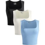 $8.49 – 3-Pack Olchee Women’s Seamless Ribbed Square Neck Crop Tank Top w/ Tapered Shoulder Strap (Various, Sizes Small -Large) from  ($2.83 each) + Free Shipping w/ Prime or on $35+