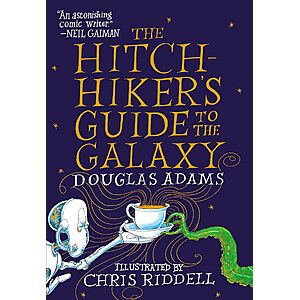 The Hitchhiker's Guide to the Galaxy: The Illustrated Edition (Kindle Edition) cover