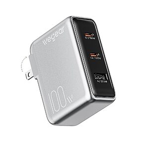100W GaN III Wegear 3-Port USB-C Wall Charger