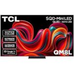$999.99 – | TCL 65 Inch QM8L Series SQD-Mini LED QLED 4K Smart Google TV 65QM8L, 144Hz + 10% Back w/ Prime Visa Card at Amazon