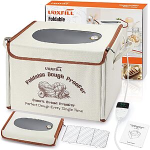 $19.79 – Uoxfill 36L Folding Bread Proofing Box w/ Temp Control & 48H Timer + Free Shipping