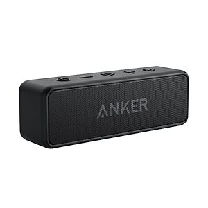 $29.98 – Anker soundcore 2 Portable Bluetooth Speaker with 24-Hour Playtime, IPX7 on Amazon for