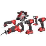 $199.00 – $199 | CRAFTSMAN V20 6 Power Tools Combo Kit, 2 Batteries and Charger (CMCK602D2) at Amazon