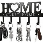 $3.84 – Sweet Home 5-Hook Wall-Mounted Metal Key Organizer Rack (Black) + Free Shipping w/ Prime or on $35+