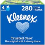 $3.30 – 4-Pack 70-Count Kleenex Trusted Care 2-Ply Facial Tissues on Sale for Lowest Price Ever on Amazon