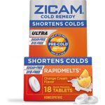$4.33 – 18-Count Zicam Ultra Cold Remedy Zinc Rapidmelts (Orange Cream) Now  with S&S + Free Shipping w/ Prime or on $35+