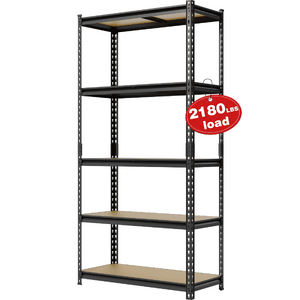 $42.99 – : WORKPRO 2180LBS 5-Tier Storage Shelf, 36″W x 16″D x 72″H, Black at Walmart.com