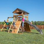 $1,798.99 – Backyard Discovery Endeavor Cedar Wood Swing Set w/ 10′ Wave Slide, 40″ Web Swing & Double Rock Wall $1798.99 + Free Shipping