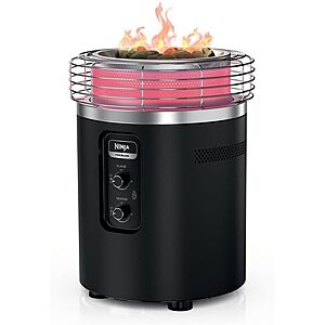 $349.00 – $349 | Ninja Fireside360 Fire Pit & Heater, 80,000 BTU, 3 Modes, Push Start, Black at Amazon