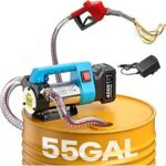$75.59 – SEESII 12GPM Cordless Diesel/Kerosene Fuel Transfer Pump Kit w/ 4.0Ah Battery & Auto-Stop Nozzle –  + Free Shipping
