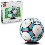LEGO Editions Soccer Ball – Building Toy for Kids – Collectible Sports Decor for Boys & Girls, Ages 10+ – Includes Micro Stadium – Fathers Day Gift – 43019
