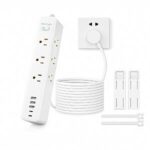 $13.49 – 14-Outlet 6′ Neliangia Surge Protector Power Strip w/ 5 USB Ports & Flat Plug Extension Cord (2 Colors) –  + Free Shipping w/ Prime or on $35+