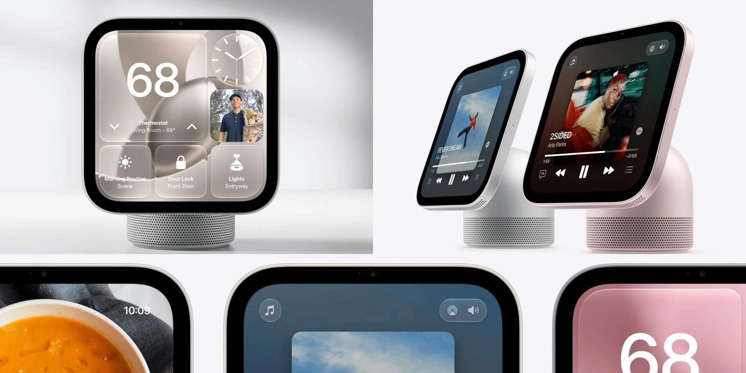 Apple HomeView in various colors