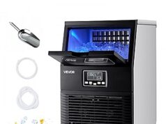 $161.76 – VEVOR 80 lbs Commercial Ice Maker Machine (24h with 12Lbs Storage, 32 Cubes per Cycle) + Free Shipping VEVOR 80 lbs Commercial Ice Maker Machine with large ice storage bucket
