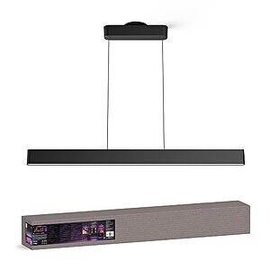 PHILIPS Hue Ensis Pendant Light Deal PHILIPS Hue Ensis Smart LED Pendant Light in black