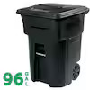 Toter Trash Can Deal Toter 96 Gallon Black Rolling Outdoor Garbage/Trash Can on sale at Home Depot