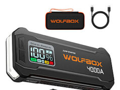 $61.50 – 24000mAh WOLFBOX JS24 4000A Jump Starter 24000mAh WOLFBOX JS24 jump starter