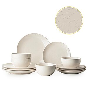 Modern Stoneware Dinnerware Set Deal Dafuceramic Modern Stoneware Dinnerware Set for 4 on Amazon