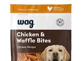 24-Oz Wag Dog Treats Chicken & Waffle Bites
