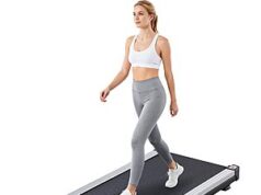 $69.89 – Sweetcrispy Compact Treadmill (Black & Silvery) + Free Shipping sweetcrispy compact treadmill black product image