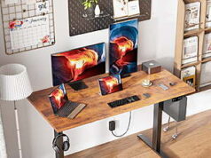 $59.99 – *48″ Satifur Electric Standing Desk w/ Memory Preset, Hooks & Storage(3 Colors) at Walmart.com Free shipping Satifur Electric Standing Desk with Memory Preset, Hooks & Storage