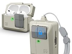 $24.99 – Spigen for AirPods Pro 3 Case, Classic LS Compatible with AirPods Pro 3rd Generation Case (2025) – Stone Spigen for AirPods Pro 3 Case in Stone