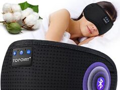 $12.74 – TOPOINT Blackout Sleep Eye Mask w/ Bluetooth Headphones (Various) TOPOINT Blackout Sleep Eye Mask with Bluetooth Headphones