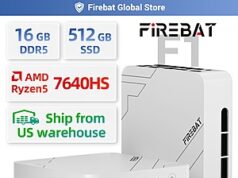 $276.00 – Firebat F1 Mini PC: Ryzen 5 7640HS, 16GB DDR5 5600MHz RAM, 512GB SSD, Windows 11 Pro $276 + Free S&H Firebat F1 Mini PC with AMD Ryzen 5 7640HS and DDR5 RAM