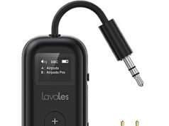 $15.00 – 1Mii SafeFly Pro 3.5mm to Bluetooth 5.3 Transmitter Receiver $15 + Free Shipping w/ Prime or orders $35+ 1Mii SafeFly Pro Bluetooth Transmitter Receiver in white and black