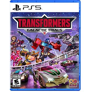 Buy Transformers Galactic Trials on PS5 with Prime or $35+ shipping Transformers Galactic Trials PS5 physical game box art