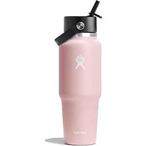 Hydro Flask Travel Bottle on sale at Amazon 32-Oz Hydro Flask Wide Flex Straw Travel Water Bottle (Trillium)